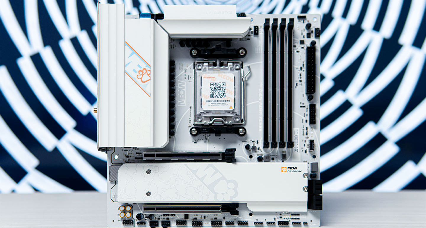 性價比拉滿，七彩虹B850M MEOW WIFI7主板上機測試