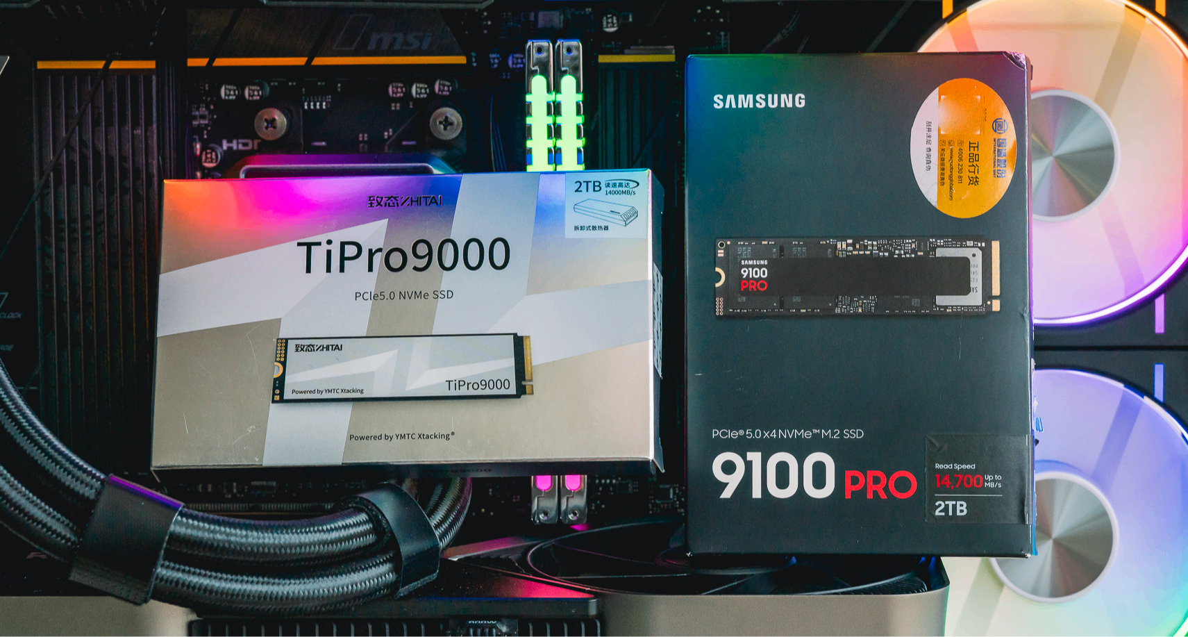 雙十一Gen5固態選哪款？致態TiPro9000大戰三星9100PRO對比評測