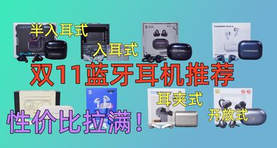 双11蓝牙耳机推荐合集(半入耳式|入耳式|耳夹式|开放式)