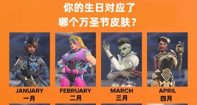 你的生日對應了哪個「萬聖節皮膚」?