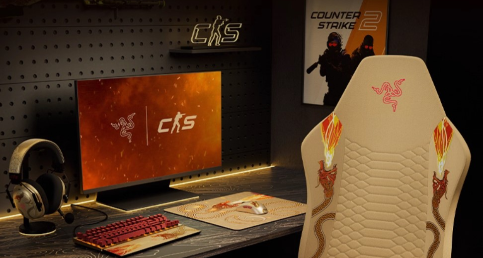 雷蛇 ✖ CS2 联名 无线鼠标、机械键盘、游戏耳机、鼠标垫等公布