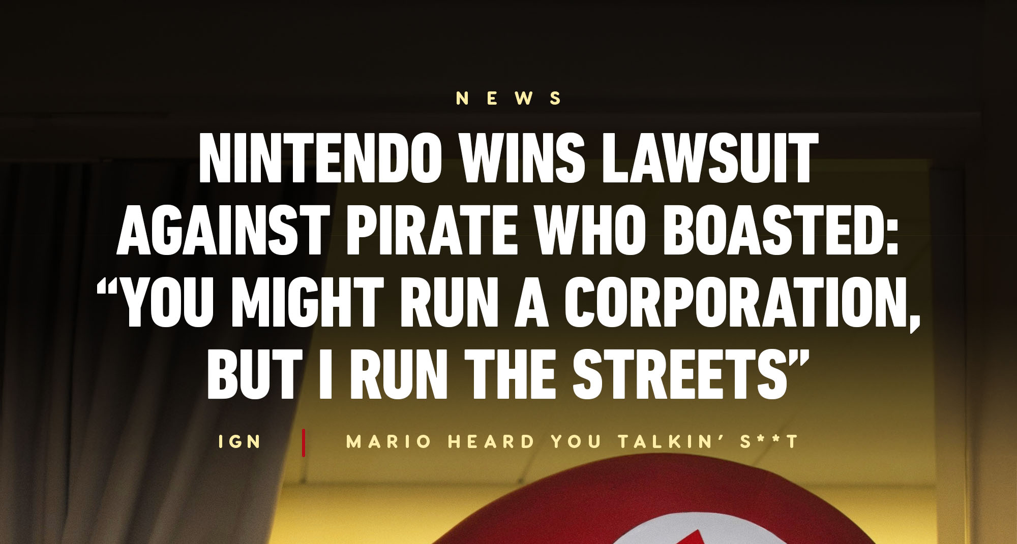 任天堂胜诉游戏海盗 判赔1.75万美元封杀直播