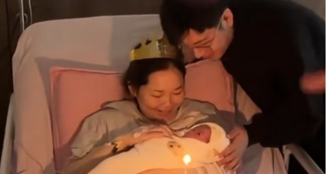 同年同月同日生的夫妻诞下同月同日的宝宝，网友：一年省两个蛋糕