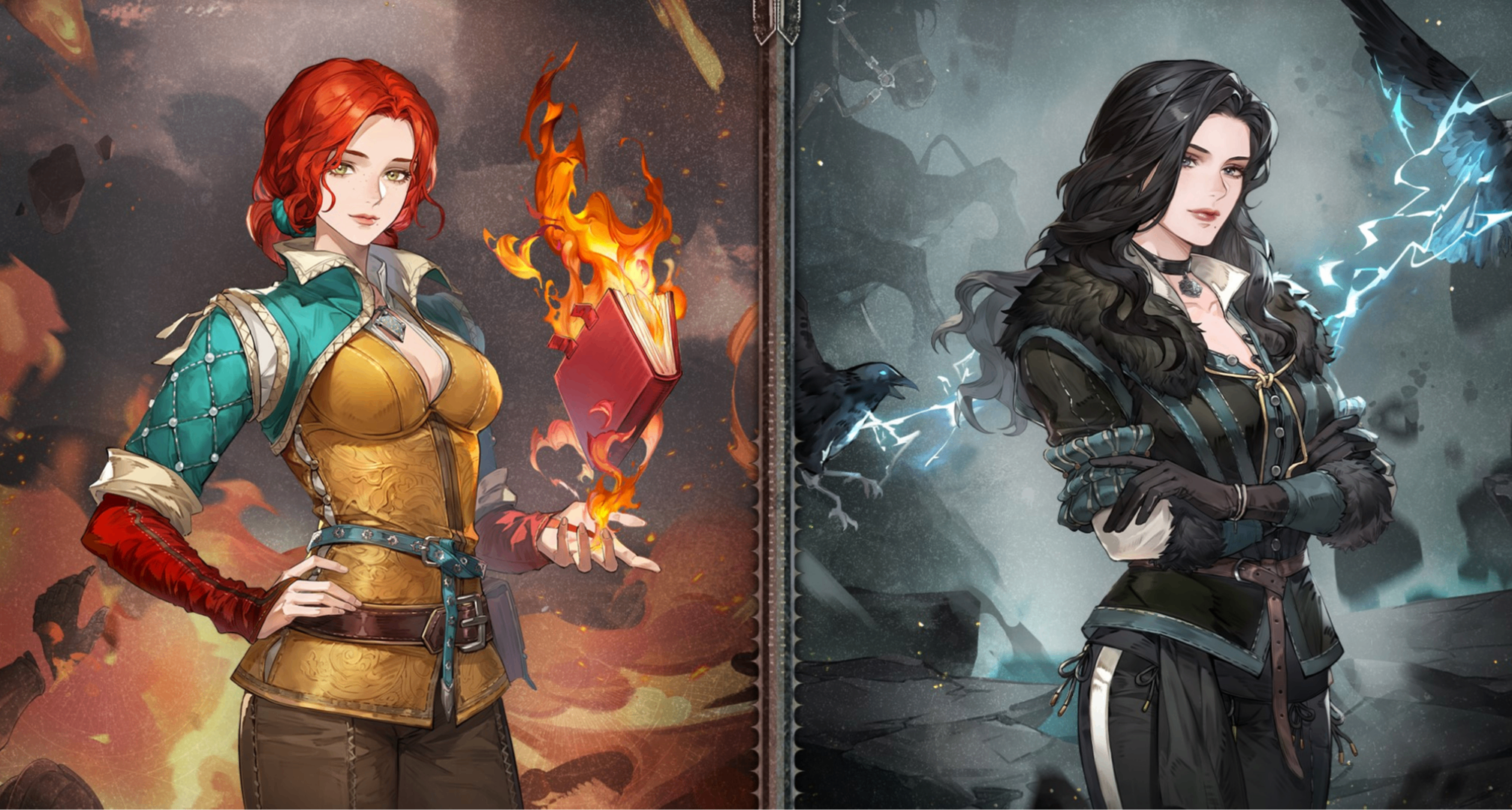 鈴蘭之劍 ✖ 巫師3：狂獵 特莉絲、葉奈法、希裏、傑洛特立繪公佈