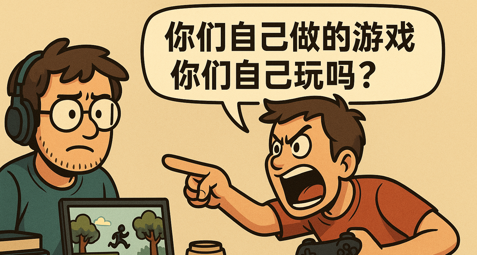 开发者答：你们自己做的游戏你们自己玩吗？