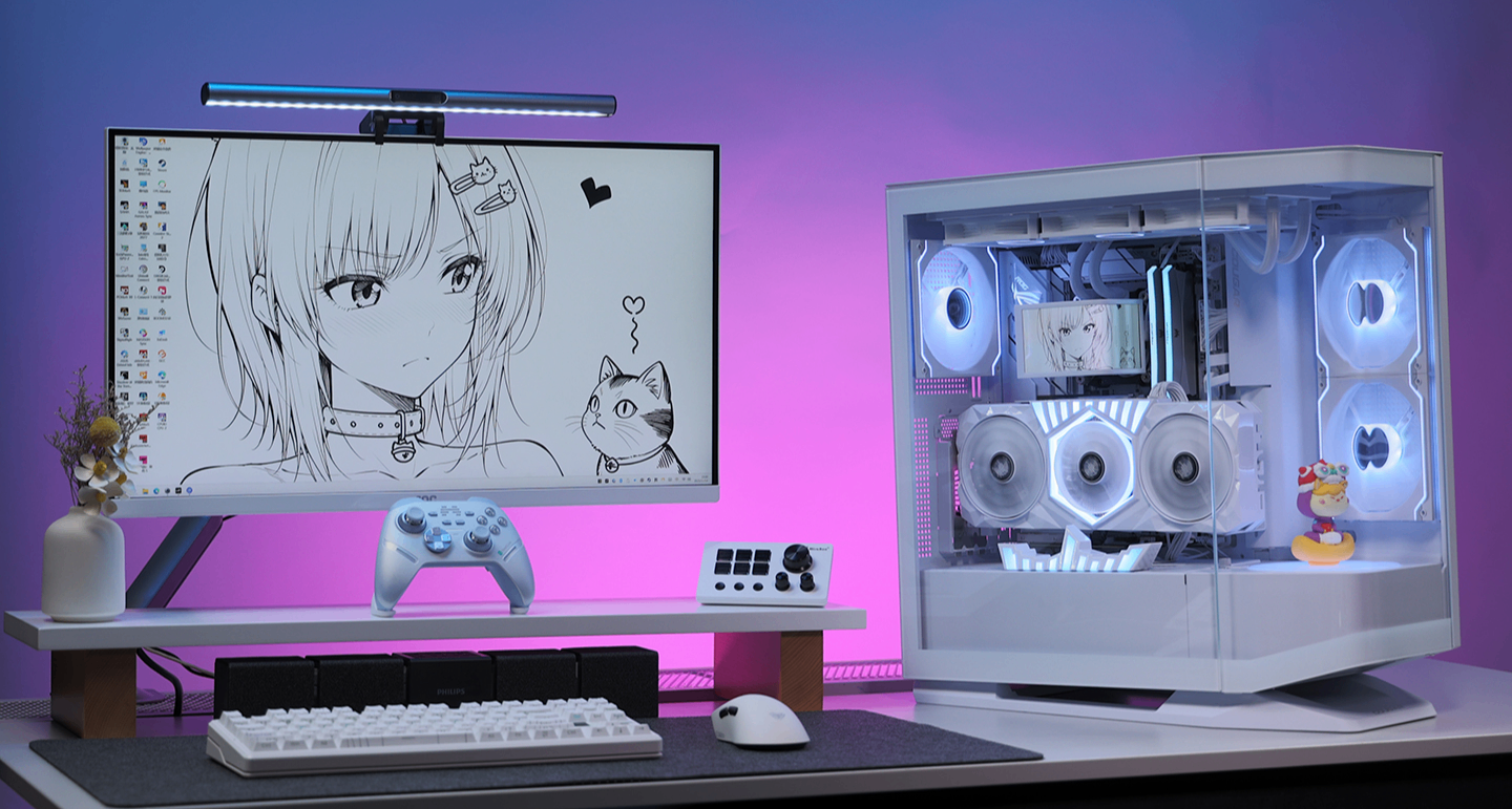 顏值性能MAX，但真的不便宜：98X3D+5070Ti名人堂+骨伽星艦海景房