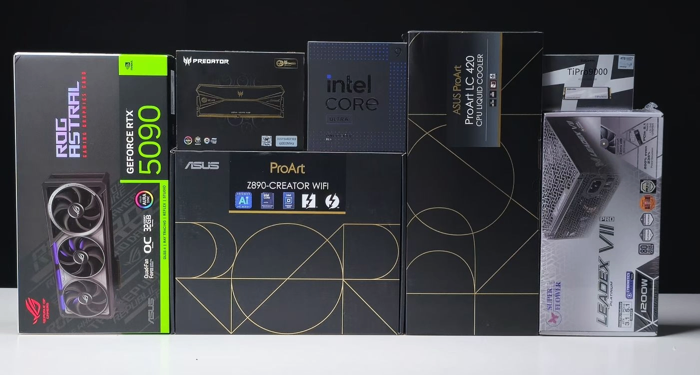 裝機配置分享 192G內存 華碩 PA602 ROG 5090夜神