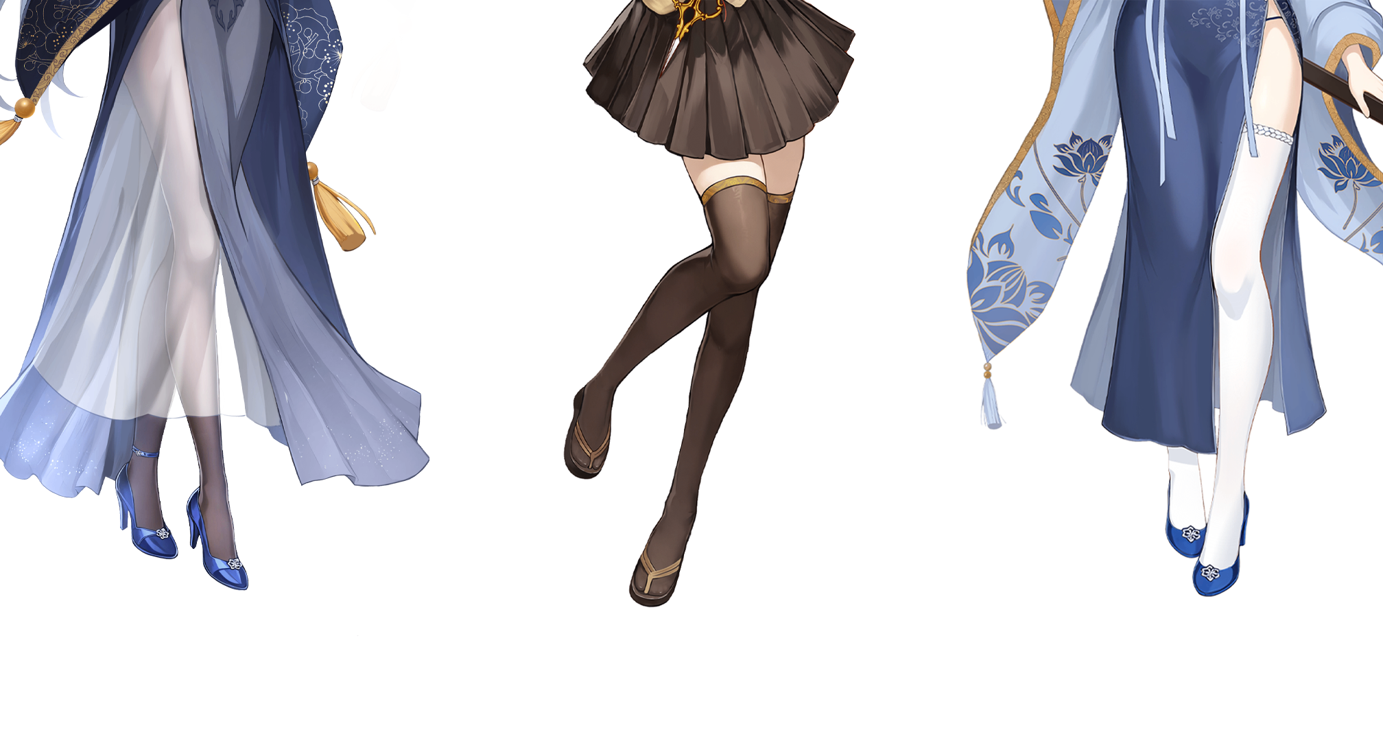 古風遊戲也可以有筒襪，白絲，黑絲！