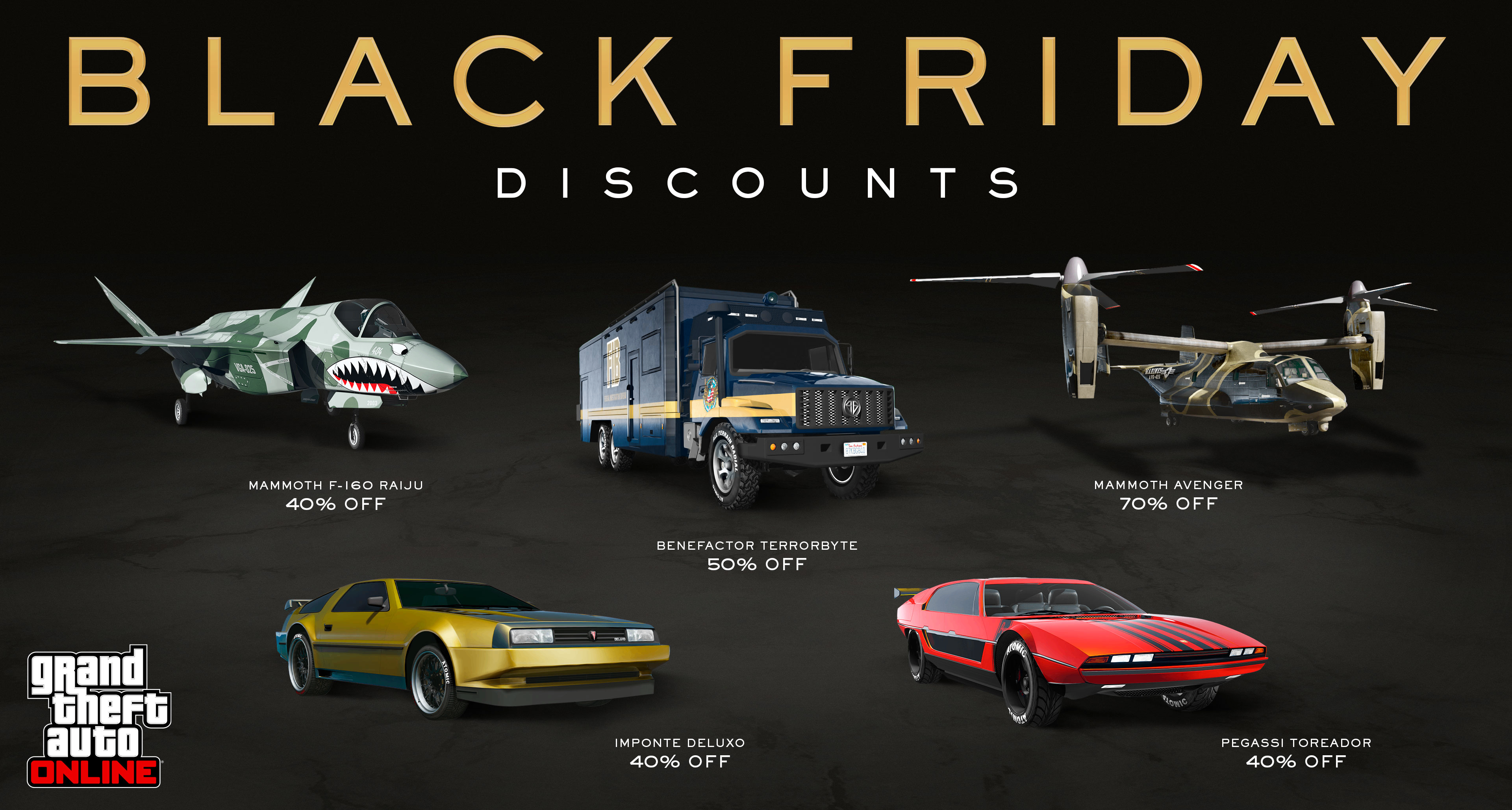 [GTA Online] 黑五特惠指南 - 載具篇