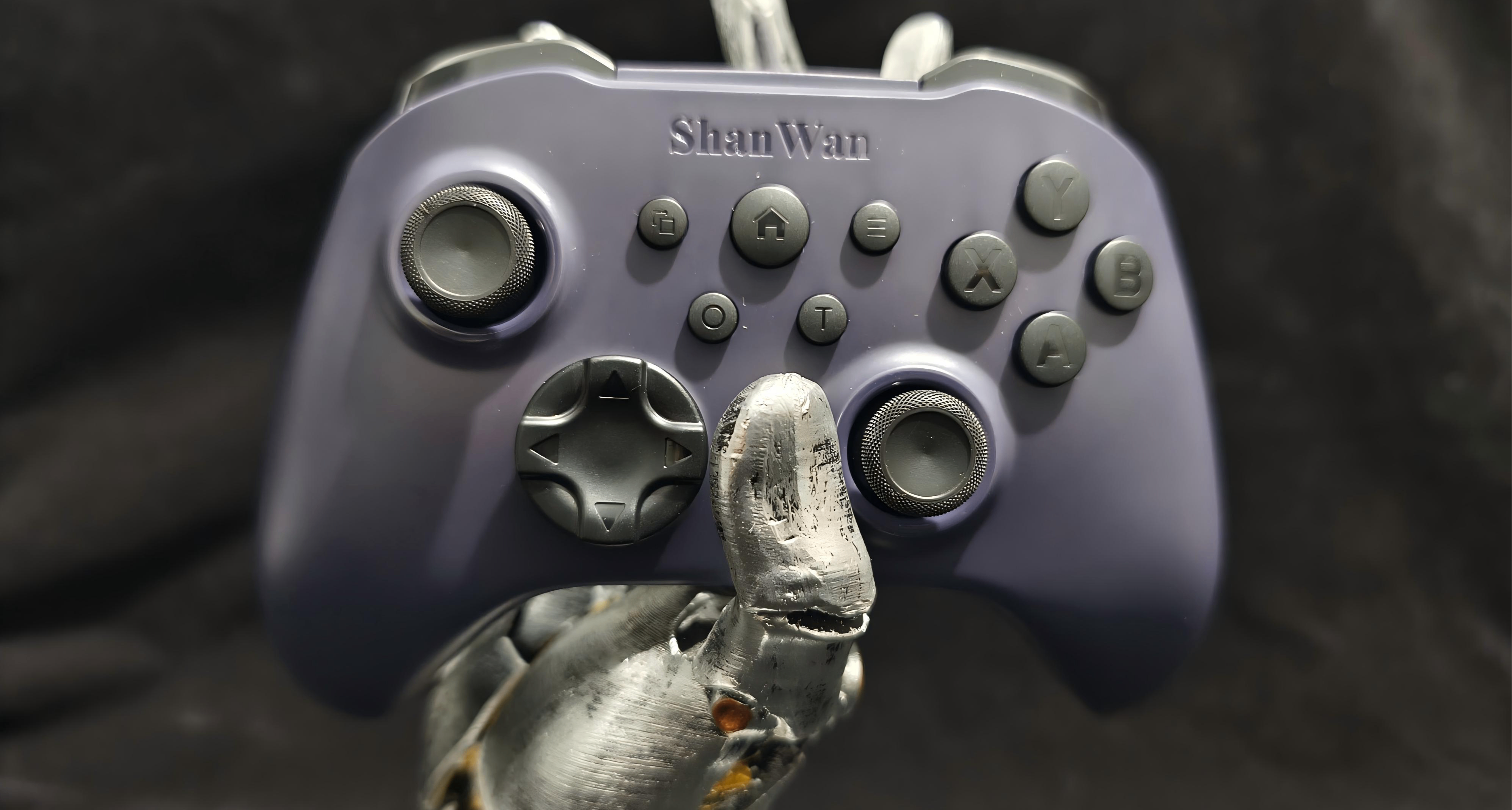 百元内游戏手柄评测第二十期：二十元就能入手的山弯Q34B拆解简评