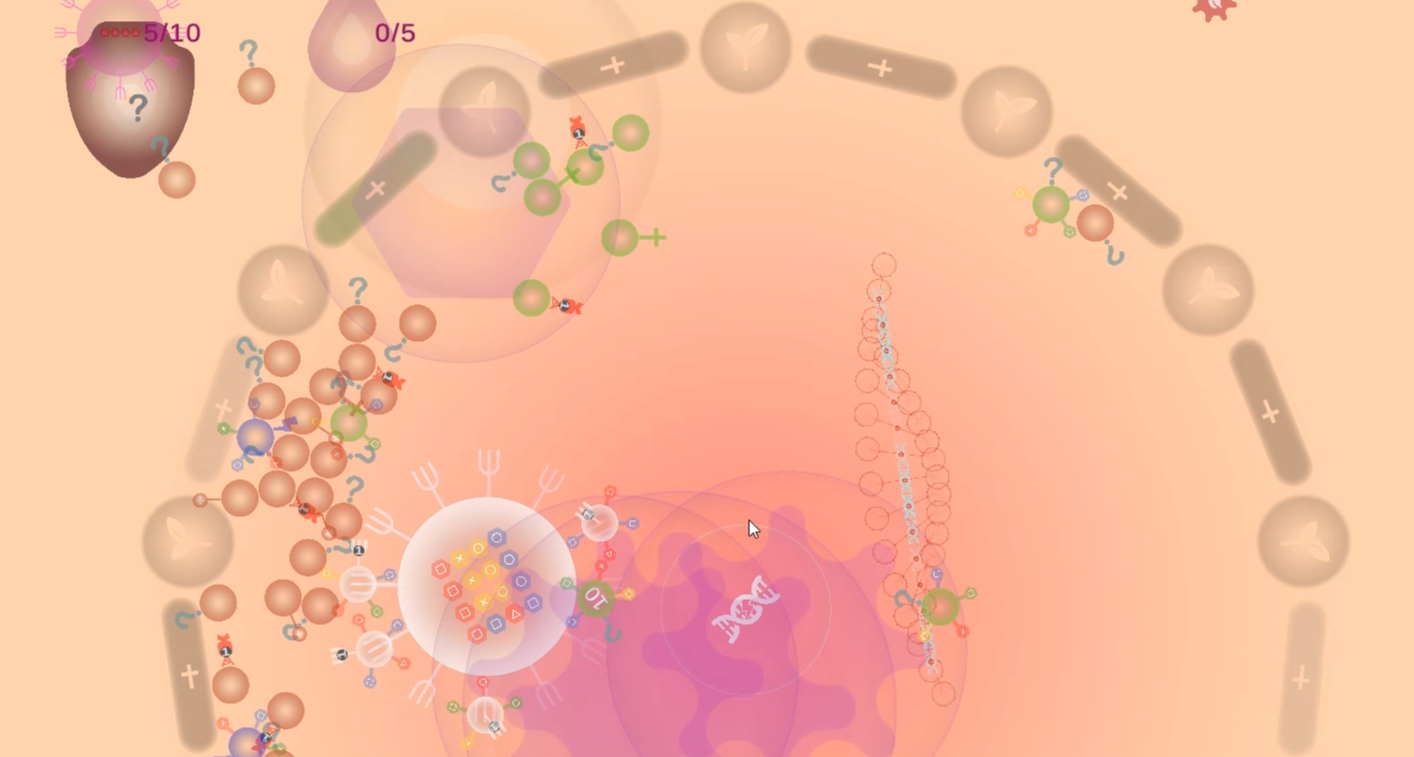 一段微觀生命世界的符號與風暴 | 一款小而美的病毒免疫學遊戲