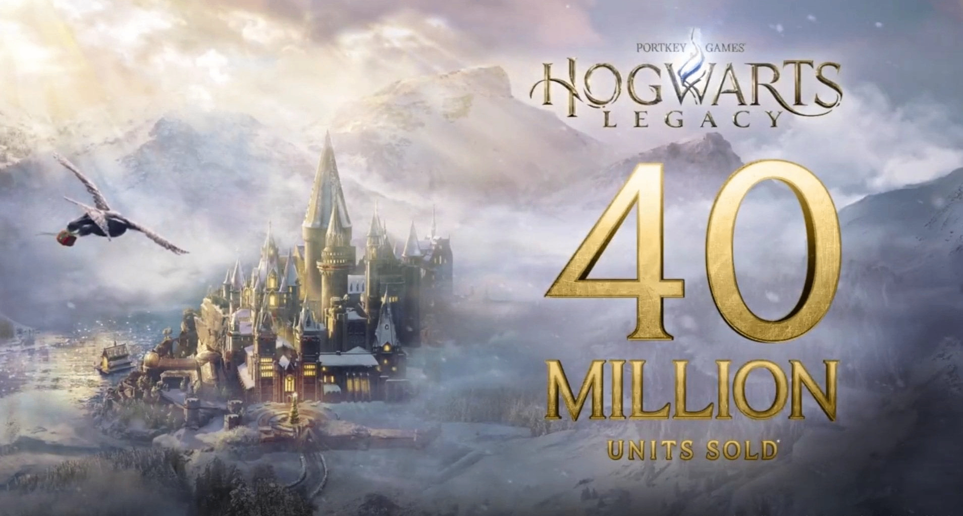 《霍格沃茨之遺》全球銷量突破4000萬份！躋身遊戲史暢銷榜單
