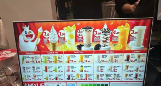 美國蜜雪冰城價目表曝光，檸檬水賣 1.99 美元，冰淇淋 1.19 美元