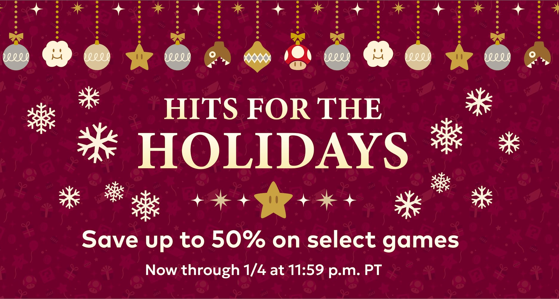 任天堂美服eshop假日精選促銷活動開啓