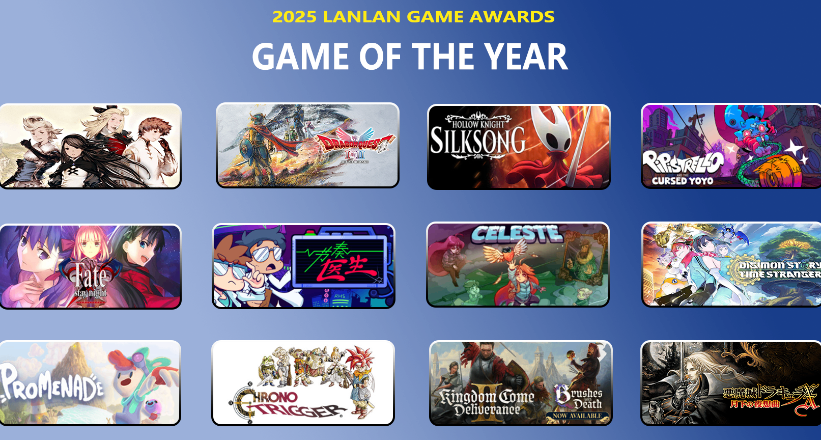 個人2025年通關100款遊戲結算