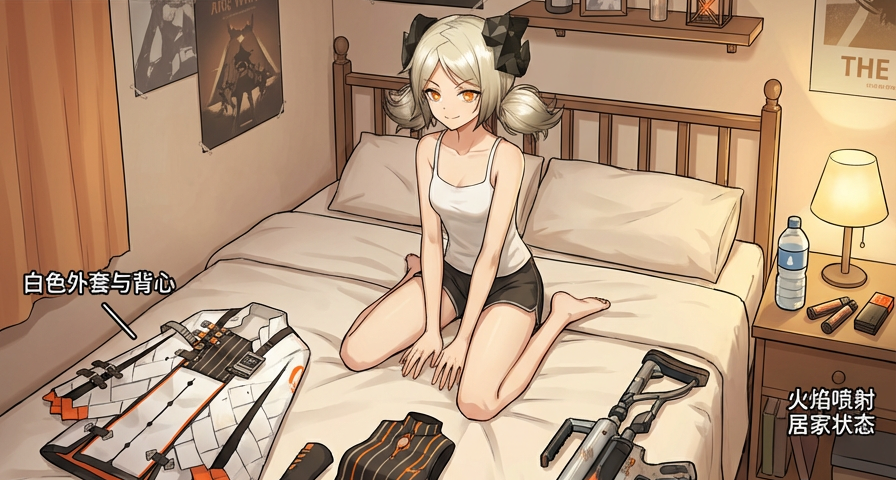 明日方舟莱茵生命干员卧室穿搭拆解