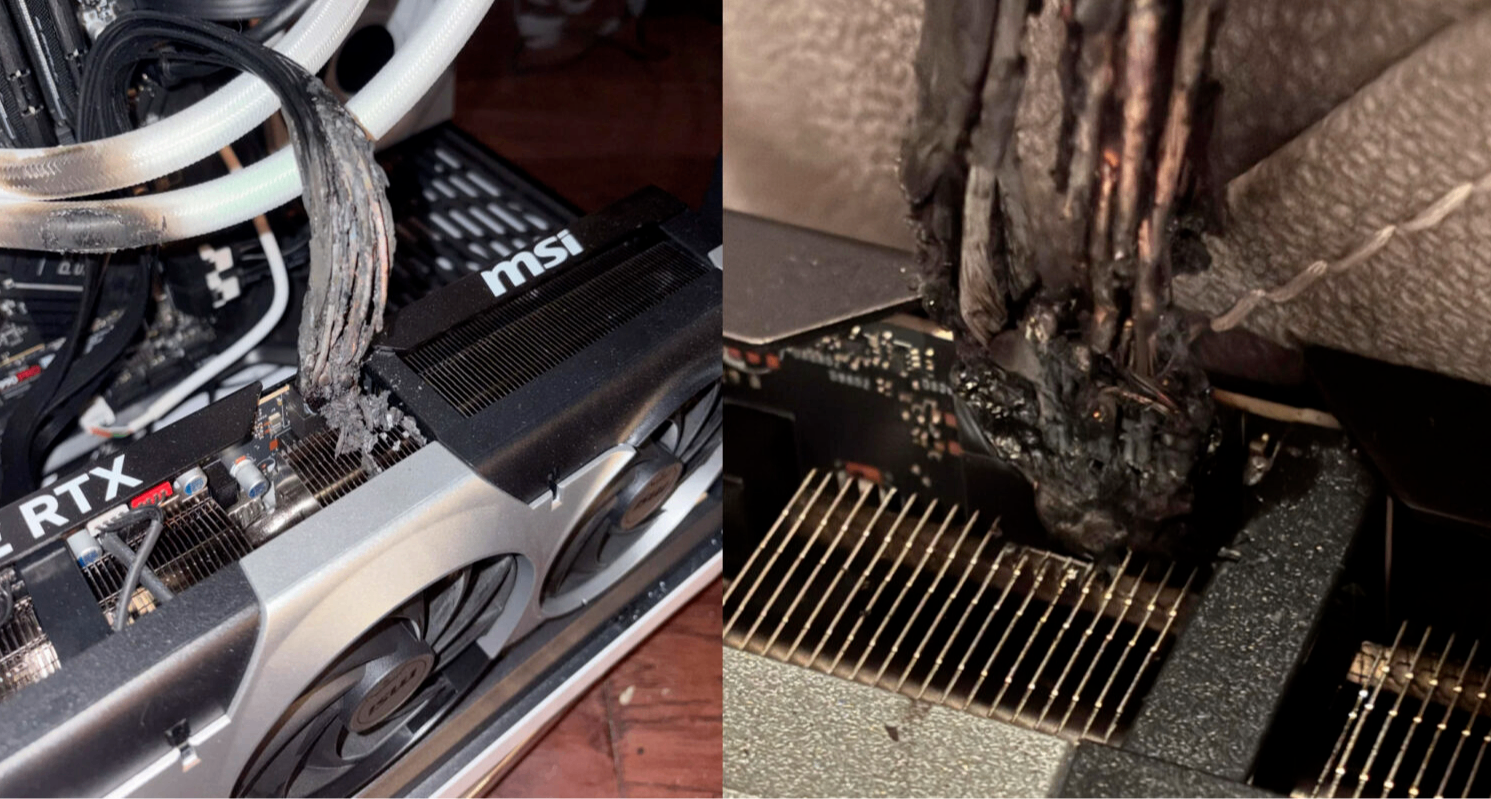 正常使用9個月後，玩家的RTX 5090被燒到面目全非！