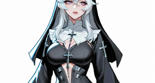 我试试看这个是不是关键词，修女皮肤？