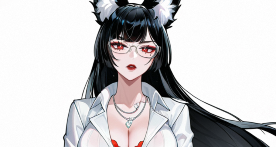 第三套皮肤~狼耳+御姐+制服+眼镜+黑丝=？