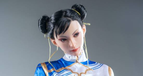 《街头霸王》春丽等身硅胶人偶！！皮肤触感真实！！