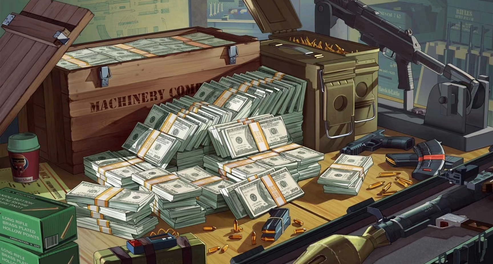 GTAOL攻略：假💴2倍白嫖洗車行35%加成豪宅3倍速2小時滿倉100萬