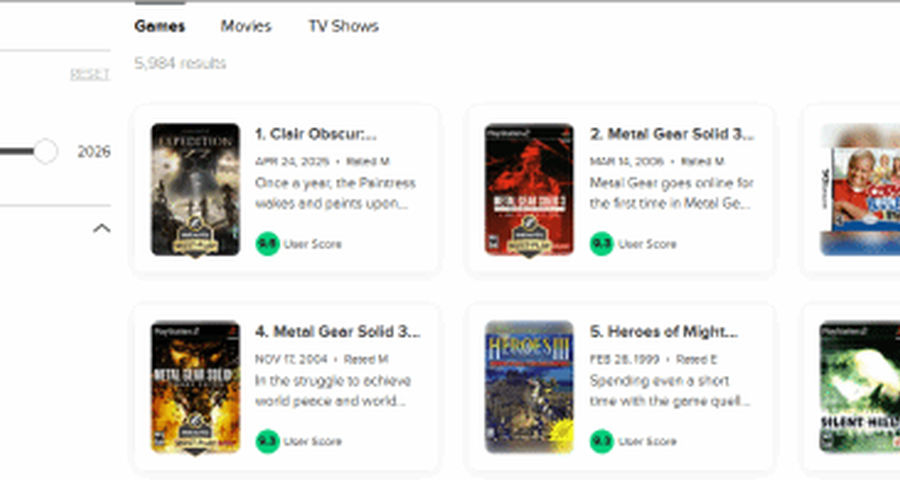 《光与影》MC评分破纪录