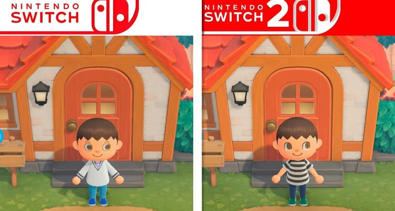 《集合啦！动物森友会》Switch与Switch 2版画质对比出炉