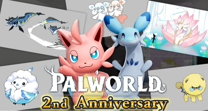 《幻兽帕鲁》全新帕鲁开发概念图公开！正式版年内上线