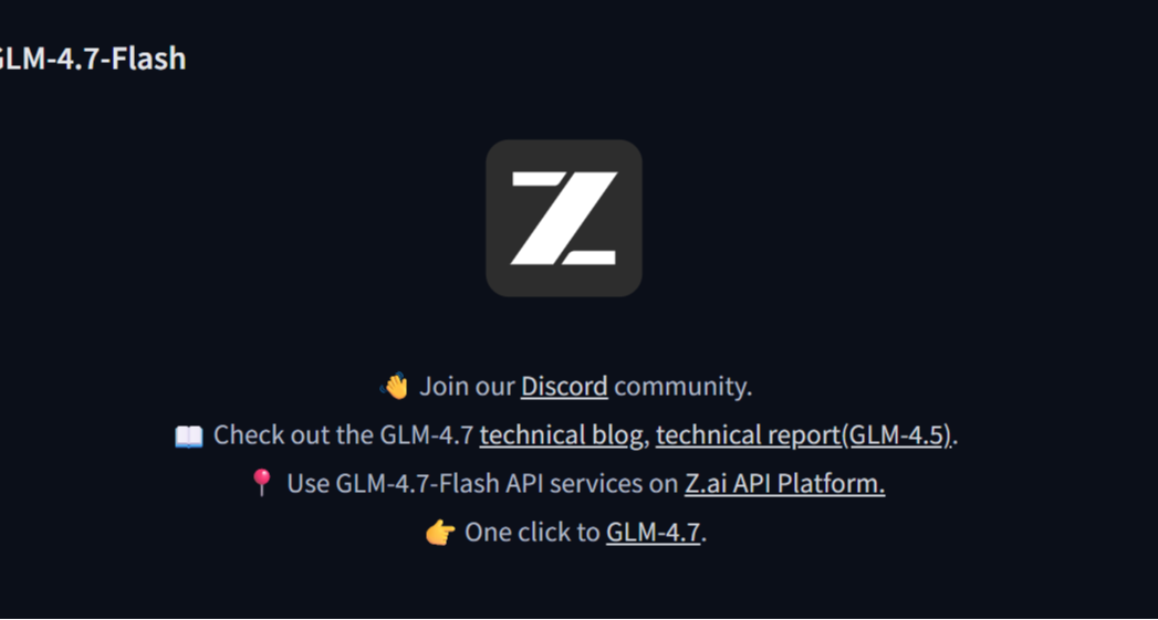 慢讯一则：智谱开源GLM-4.7-Flash 30B模型