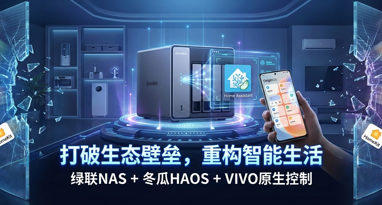 绿联NAS+VIVO=终极全屋智能中枢，基于手机原生的智能家居控制
