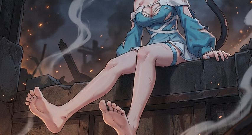 誰說貓娘不靈動？給你一腳丫子~！