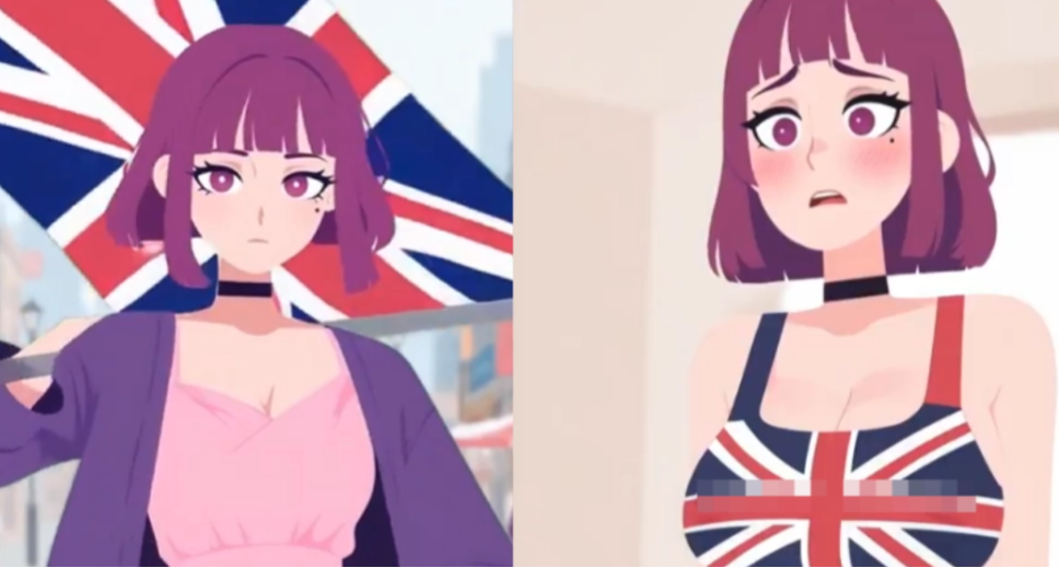 “教育软件”里的“仇外”少女，成为了英国男人的幻想对象