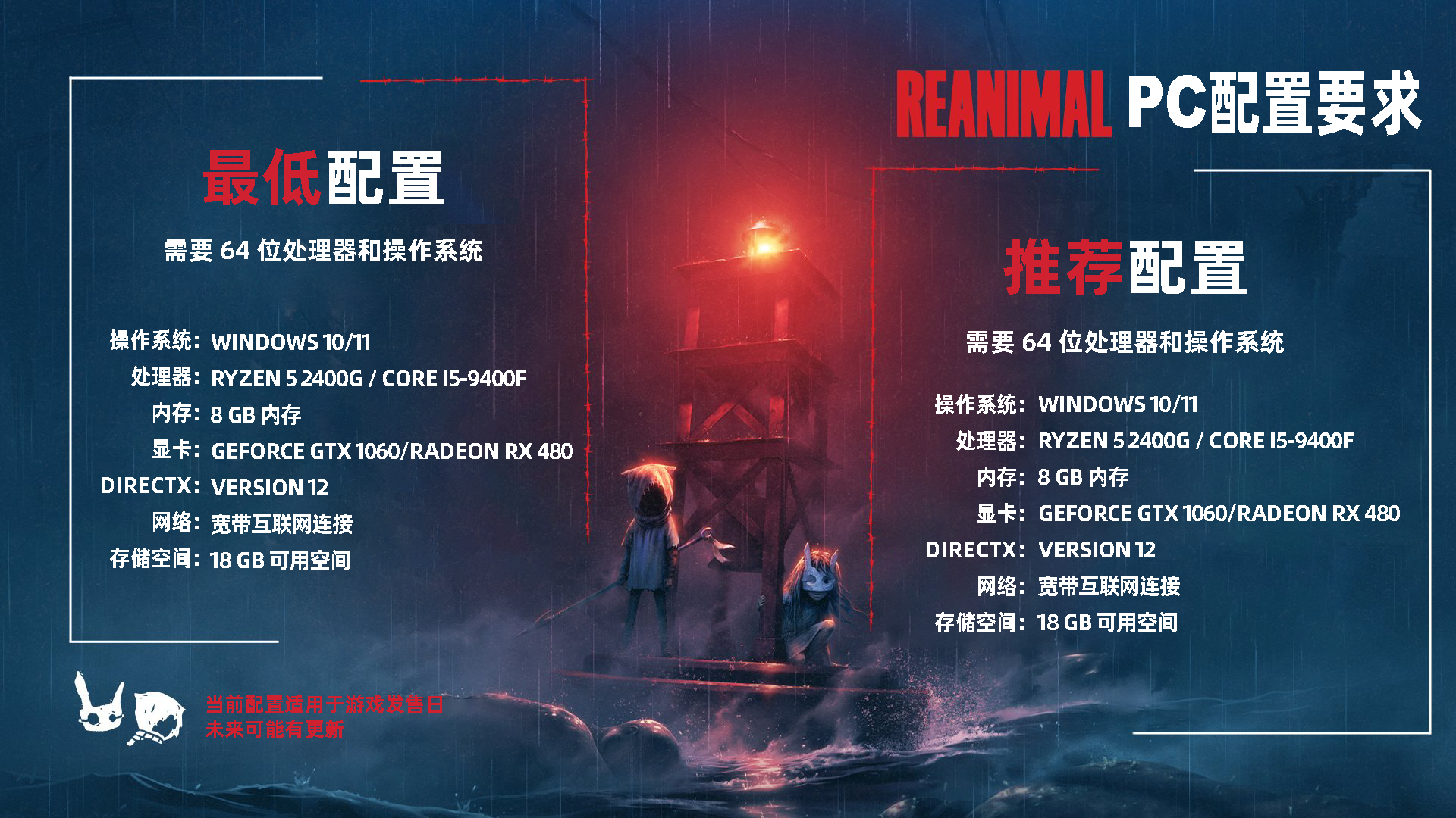 發售倒計時16天！《REANIMAL》PC配置要求公開