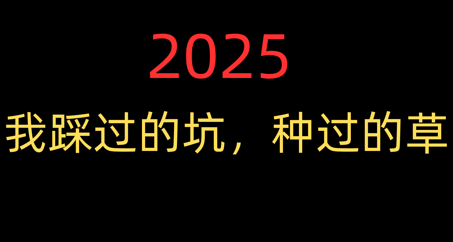 【年度總結】2025我踩過坑，種過草的電子數碼產品
