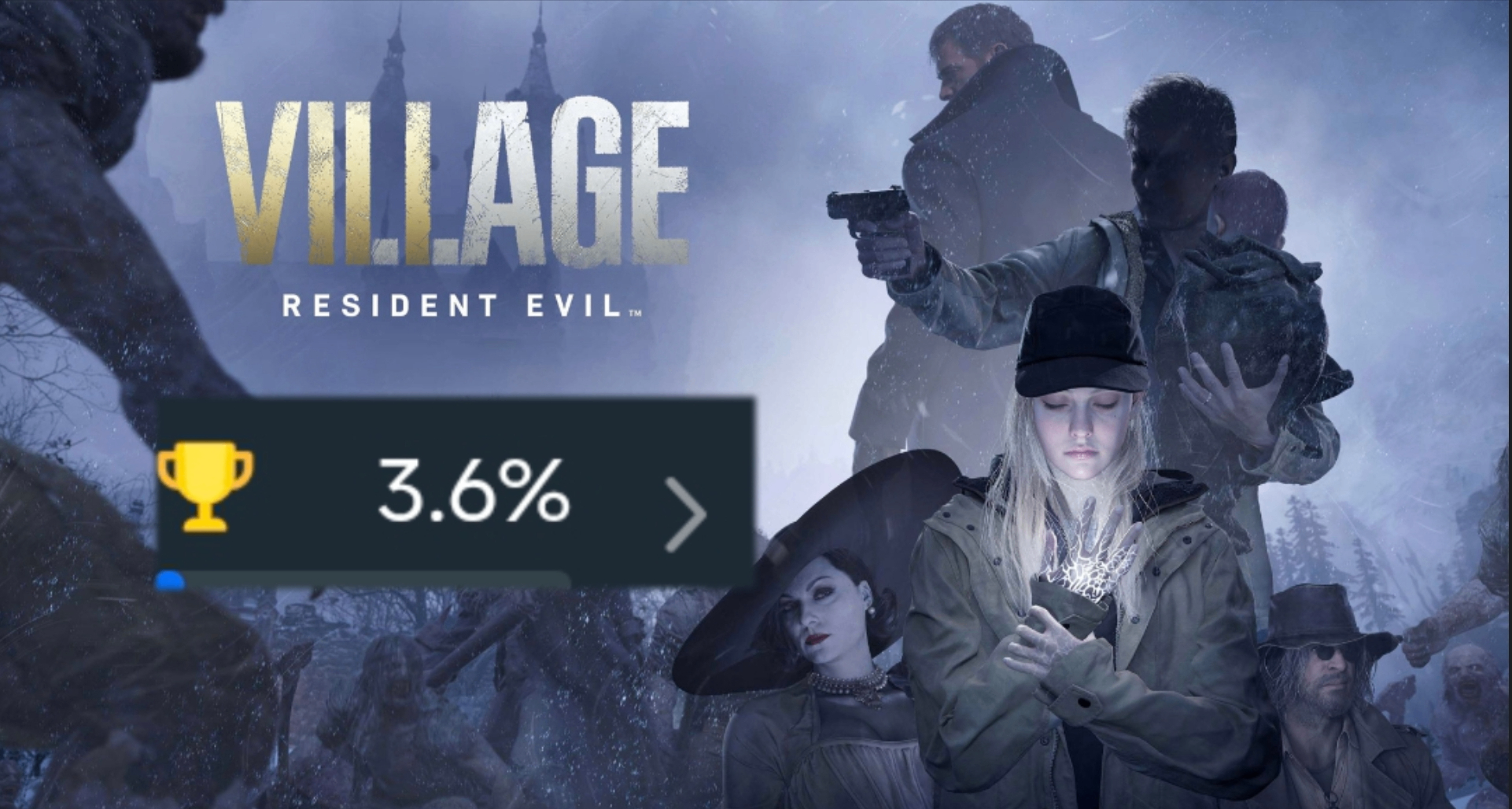 仅3.6％的玩家达成全成就的《生化危机8：村庄》全成就难不难？