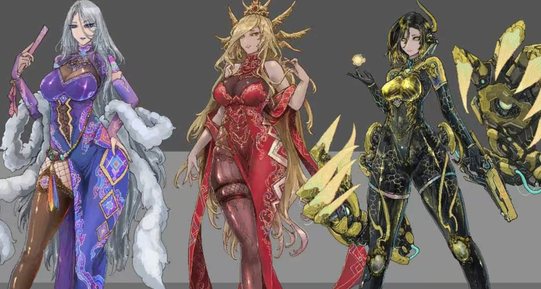 像素独立游戏-魔法花园 的一些人物的立绘和像素动画