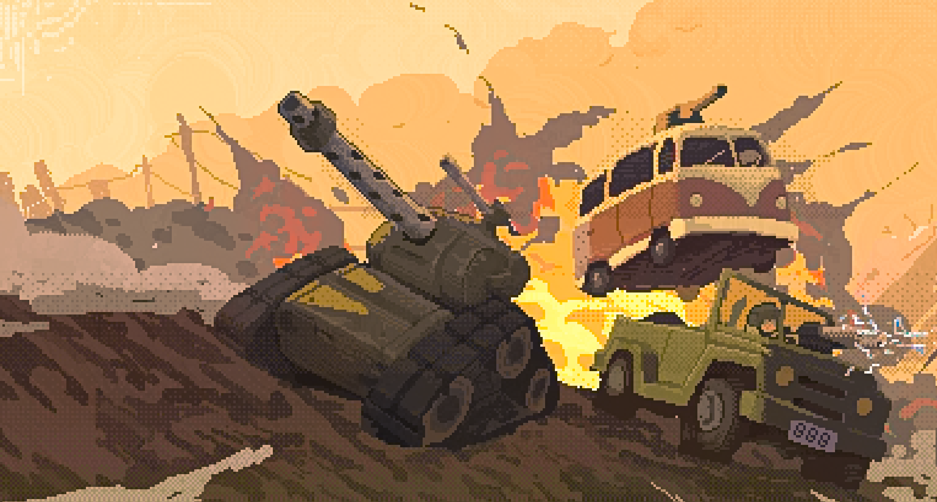 彈幕肉鴿新作《坦克兄弟》即將開放playtest！