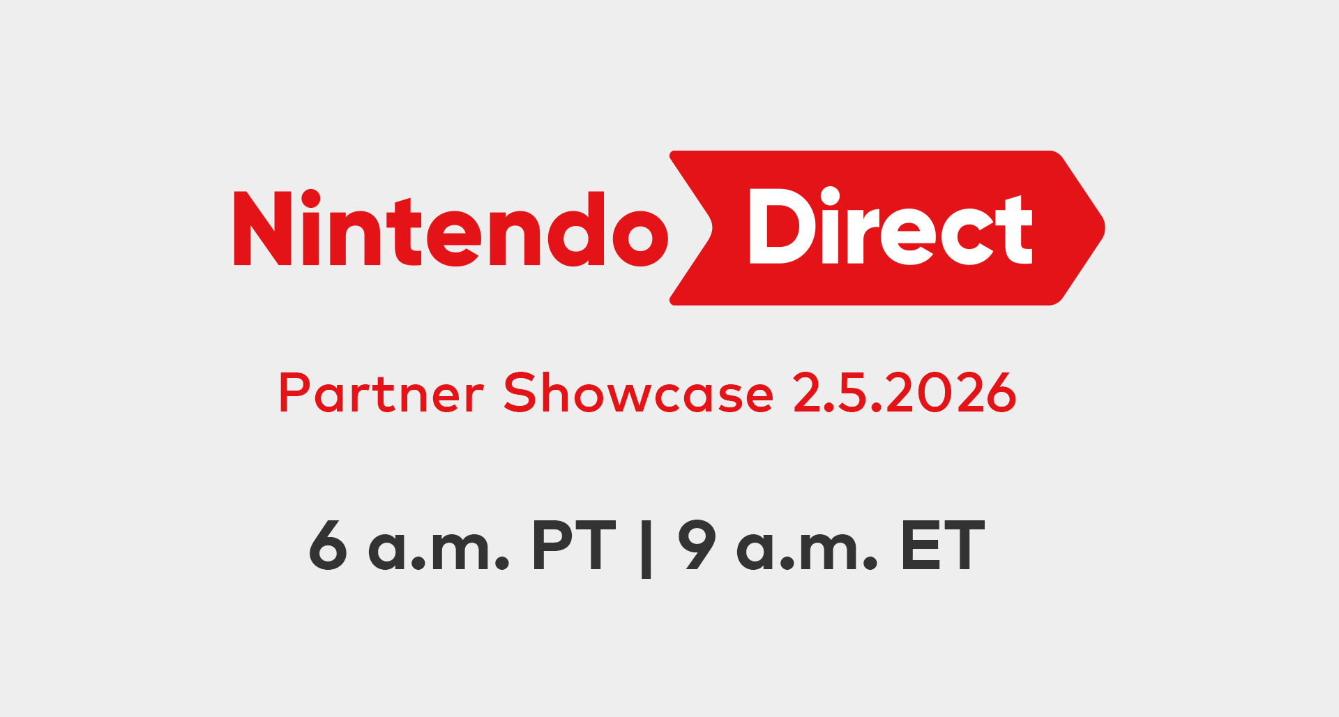 任天堂宣佈新一期合作伙伴直面會將於2月5日舉行