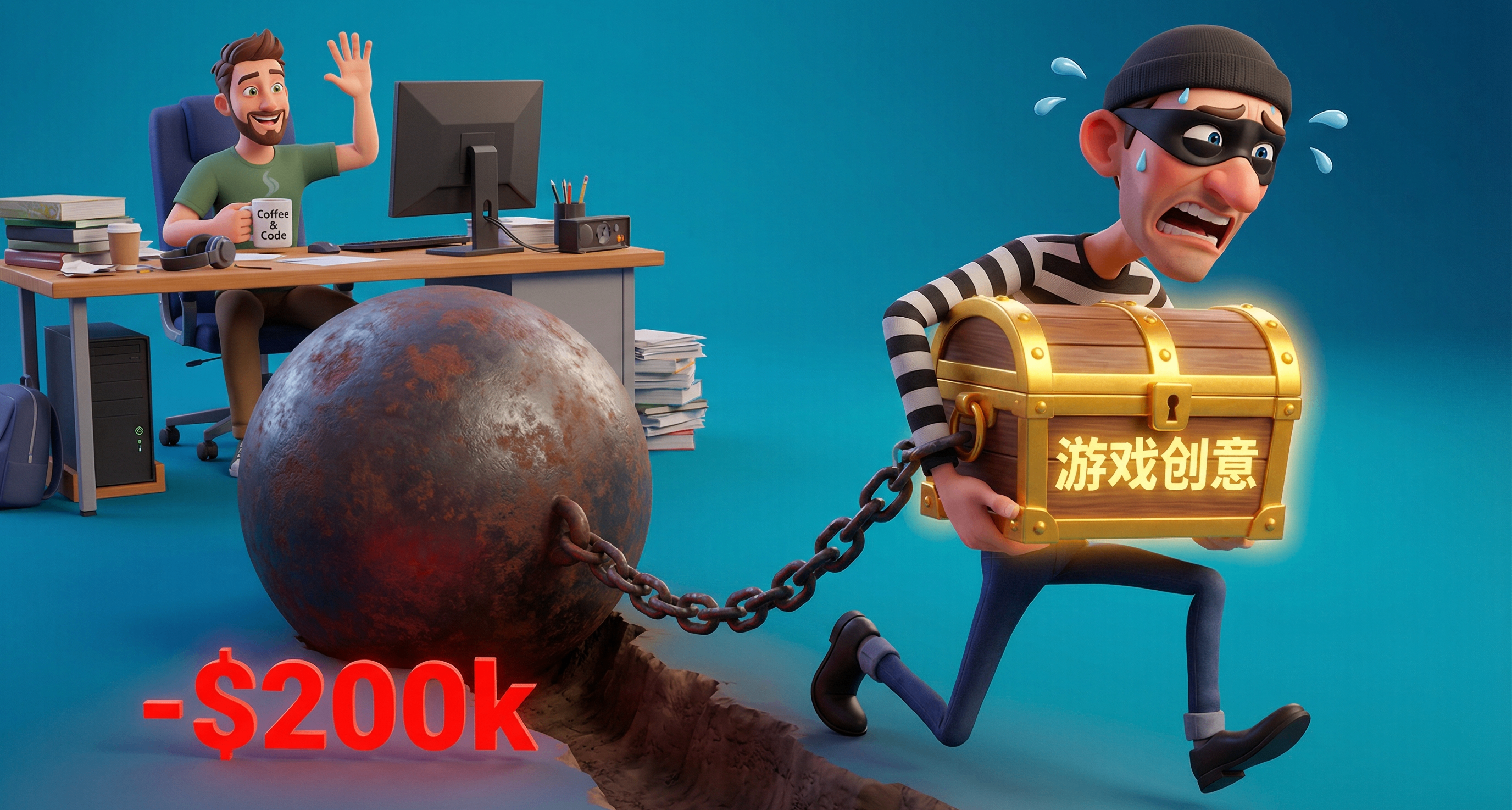 遊戲創意被偷？那恭喜你，你可能省下了20萬