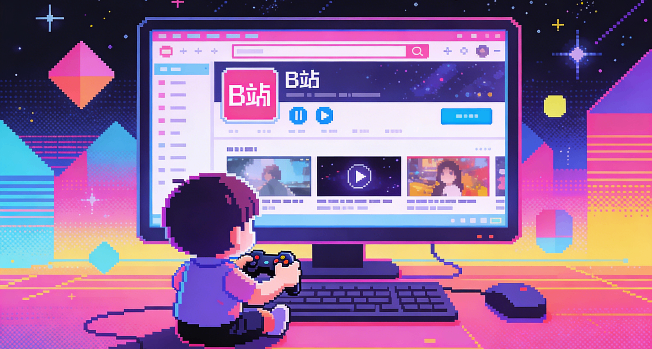 王炸太懂我了！爲手柄定製B站客戶端！支持Switch、PS4、Xbox、PC