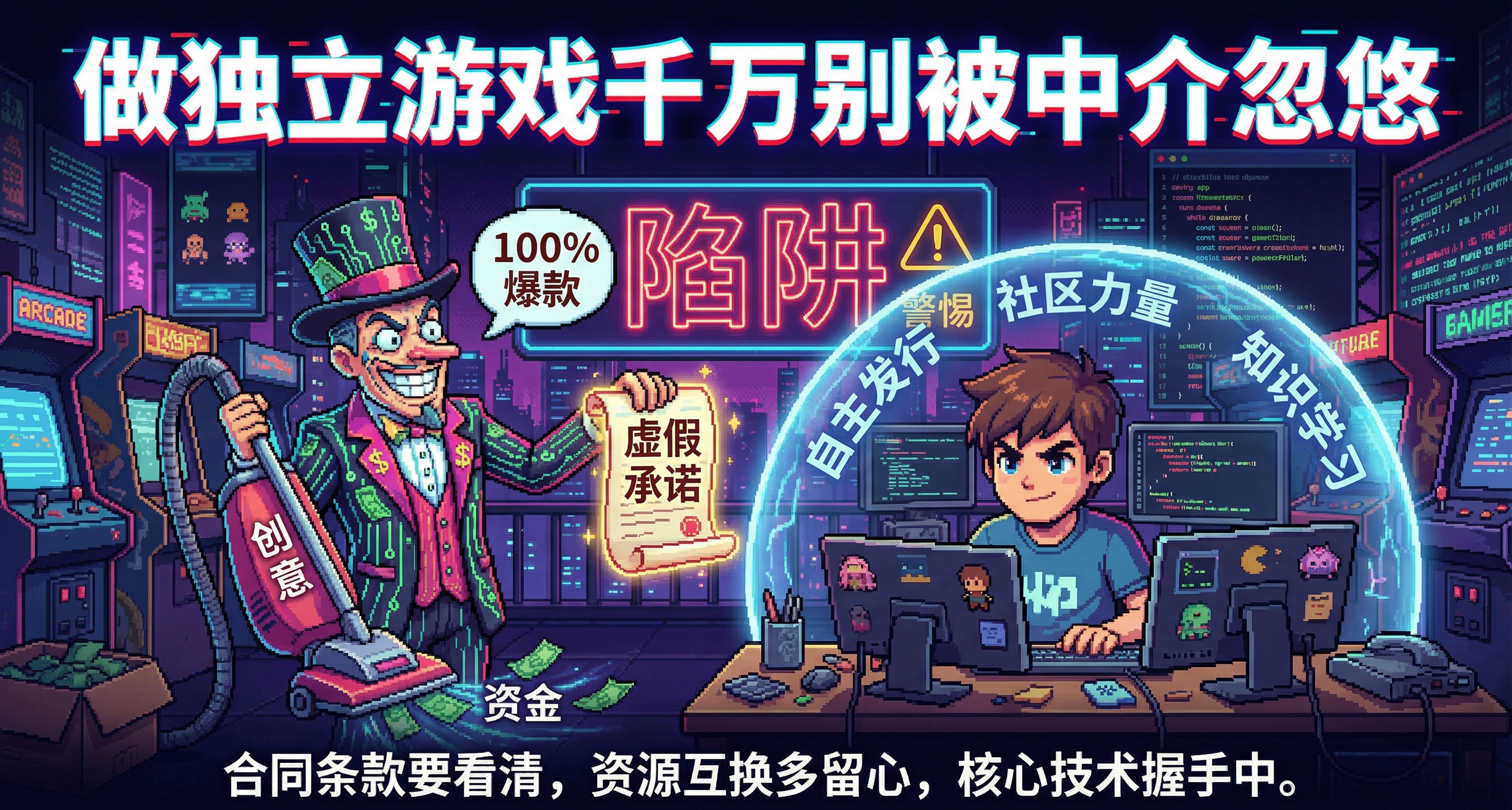 做独立游戏千万别被中介忽悠