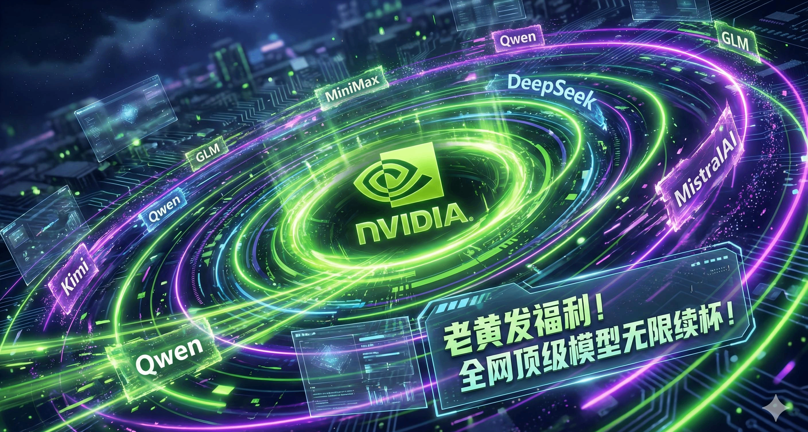 开源大模型免费无限量用！来薅老黄羊毛吧