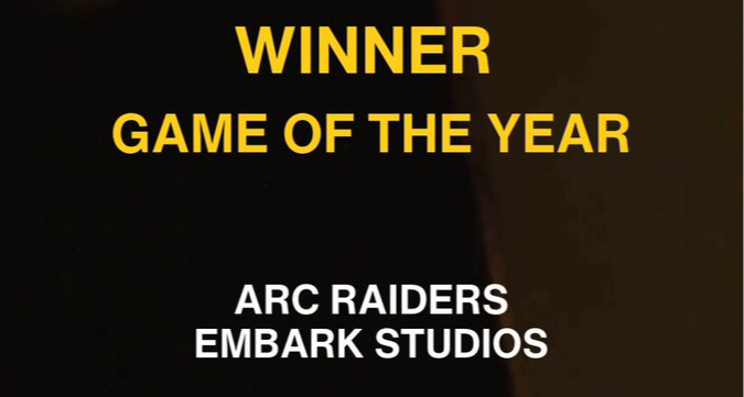 【ARC快訊】Arc Raiders榮獲SGA2026年度最佳遊戲及多項大獎！