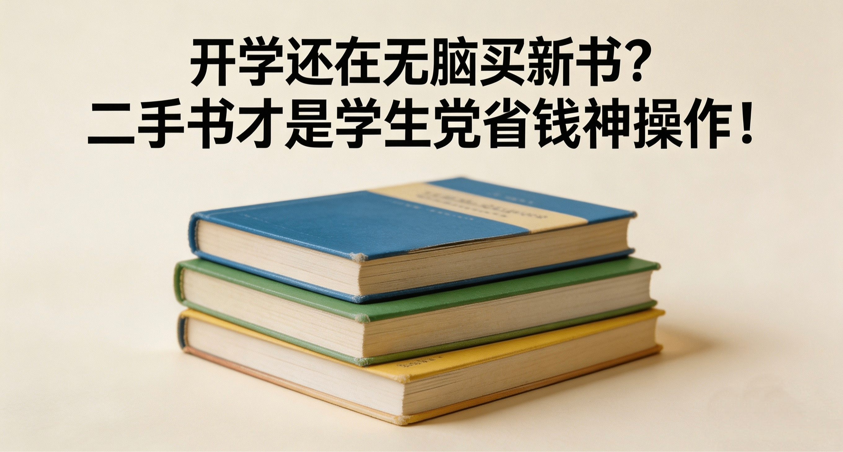 开学还在无脑买新书？会买二手书能帮你省下很多零花钱！