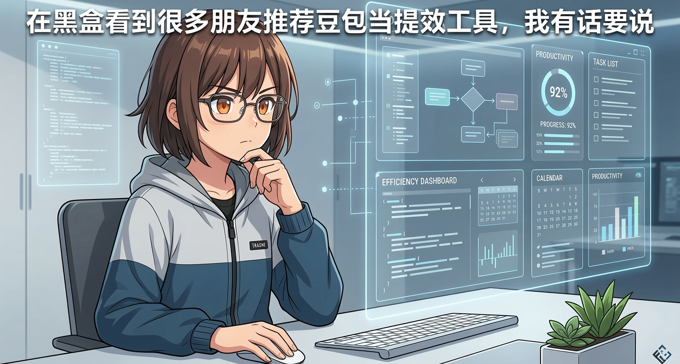 在黑盒看到好多推荐豆包当提效工具，也分享一下自己的观点。