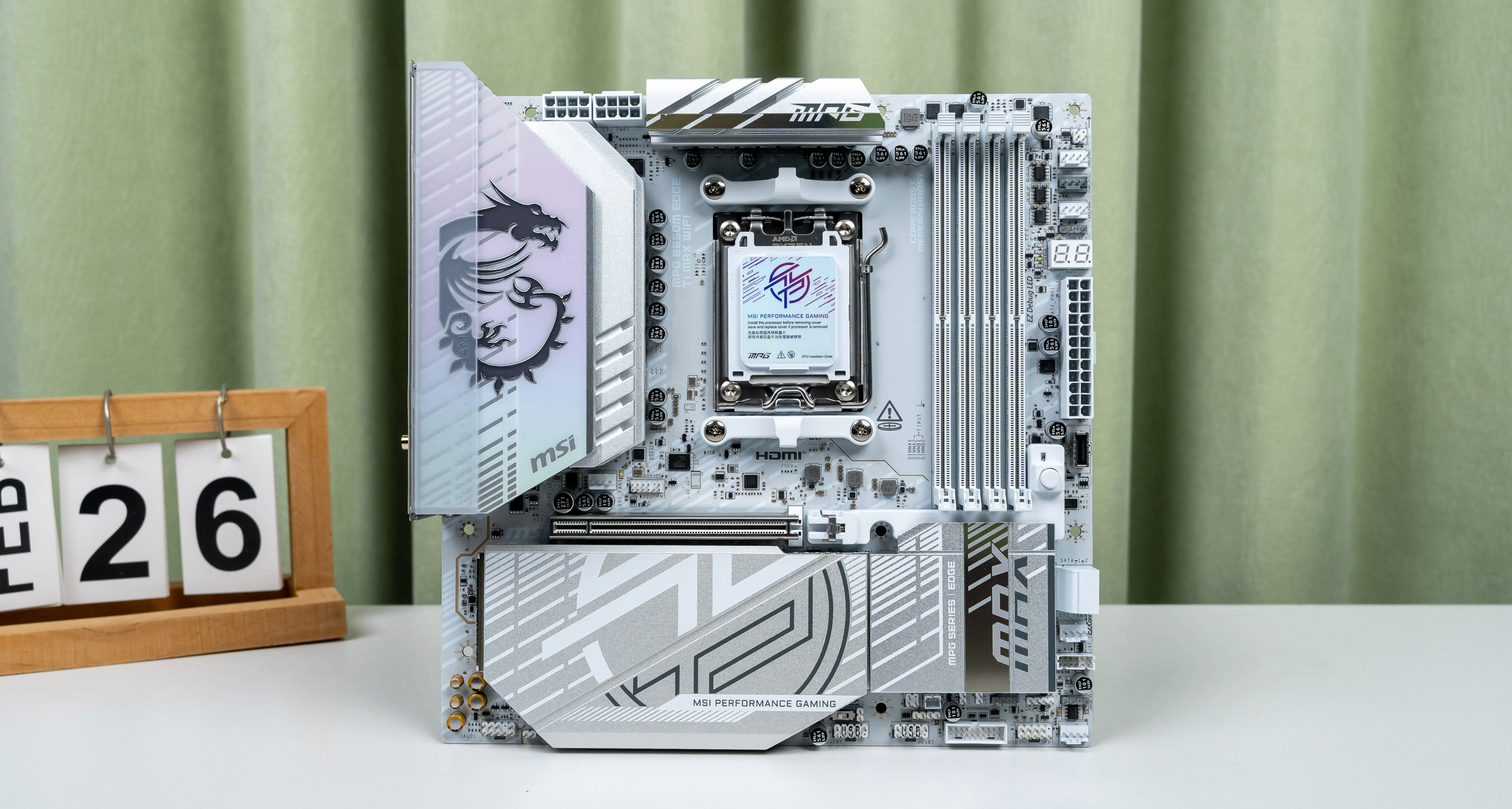 滿配mATX主板、微星MPG B850M EDGE TI MAX WIFI刀鋒鈦主板 拆解