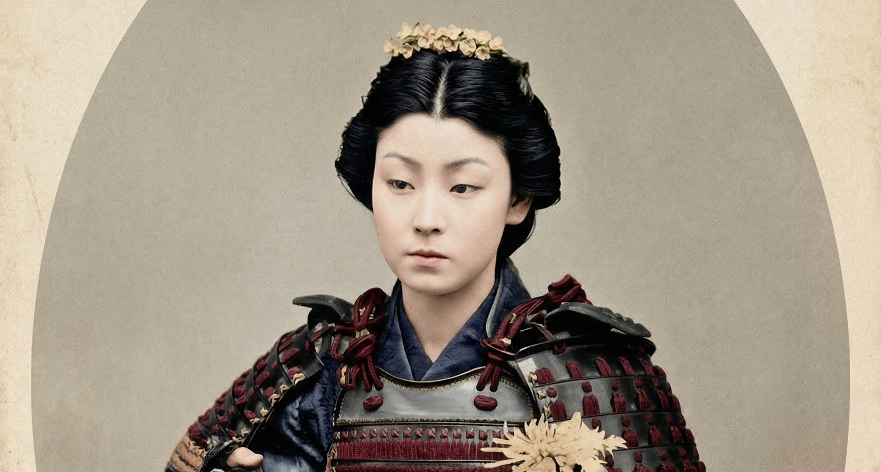 明治時代的女武士“CosPlay”，1890