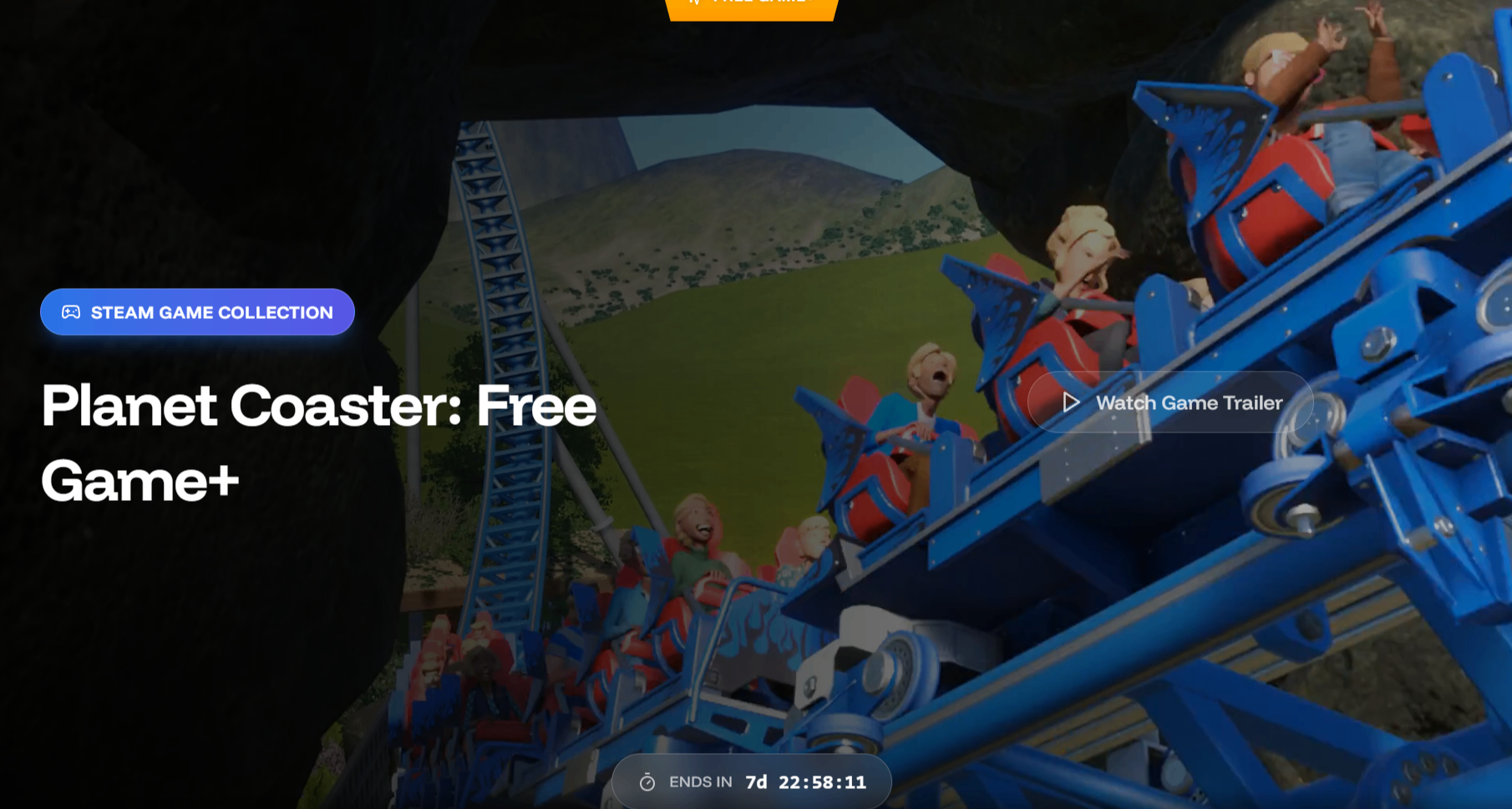 【Steam】再次限量免費領取《過山車之星》