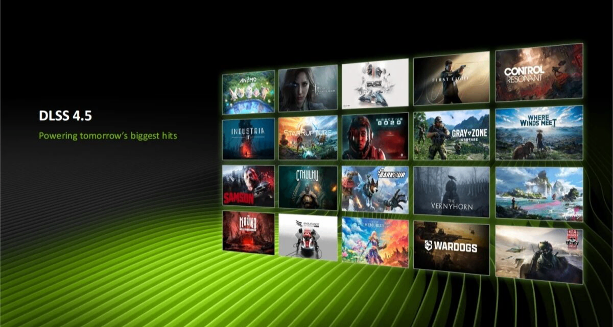 DLSS 4.5 動態多幀生成3月31日發佈，多款遊戲原生支持