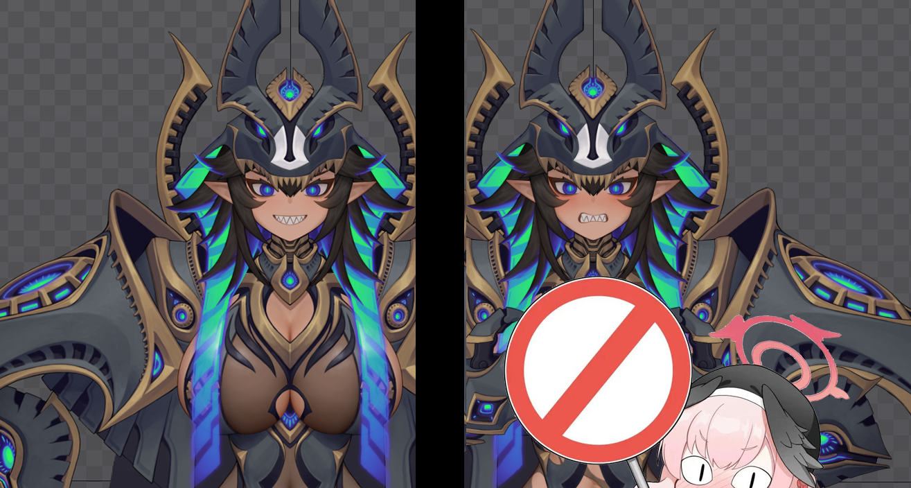 黑皮鯊魚牙假小子雌大鬼巨大娘